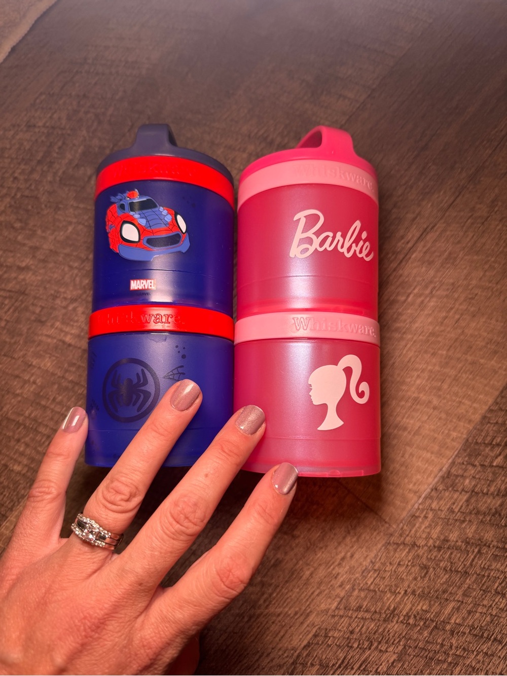 Spider-Man and Barbie’s kids snack containers